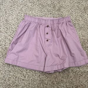 Free People Lilac Boxer Shorts